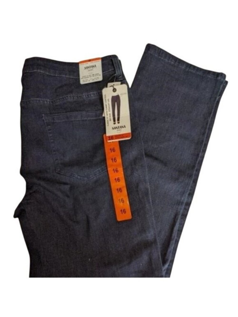 Women's Straight Leg Jeans in Dark Blue